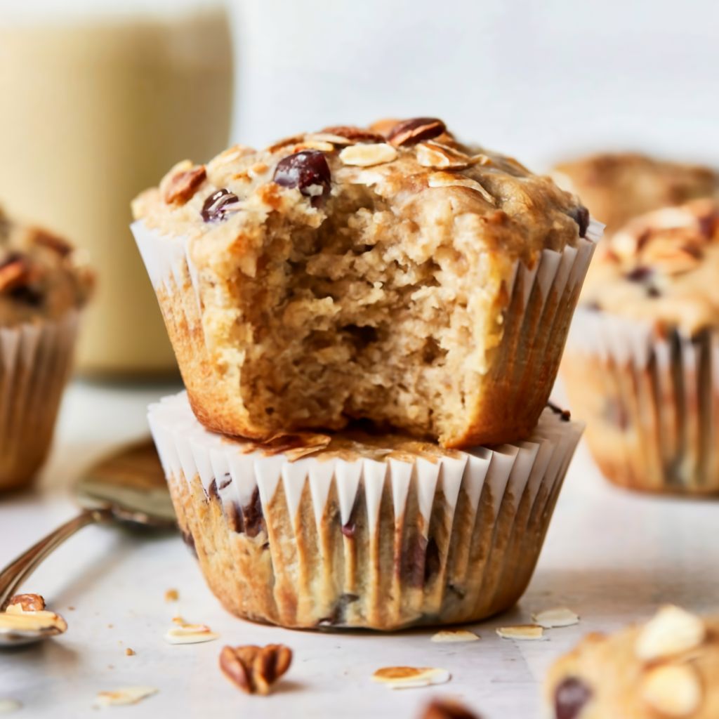 Banana oats muffins