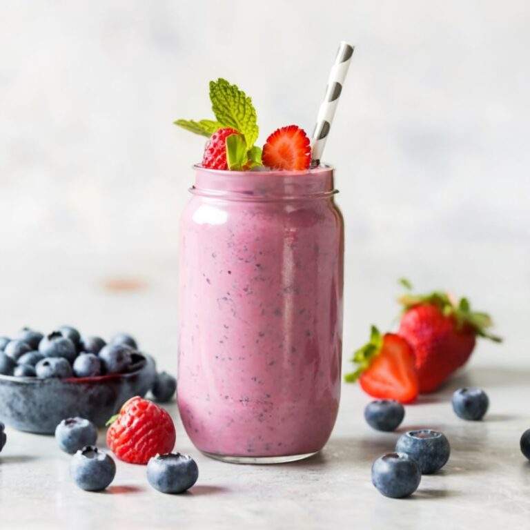 Blueberry Straw berry smoothie