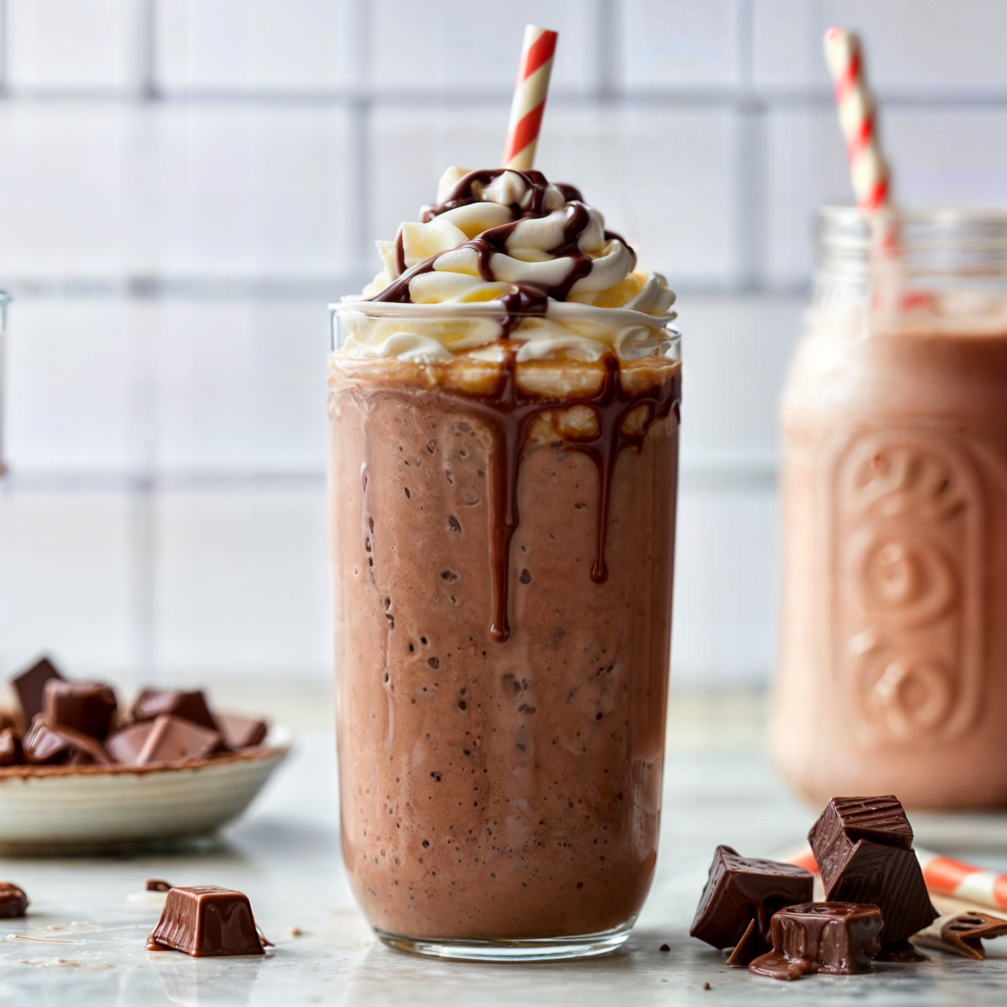 Chocolate peanut butter smoothie no banana